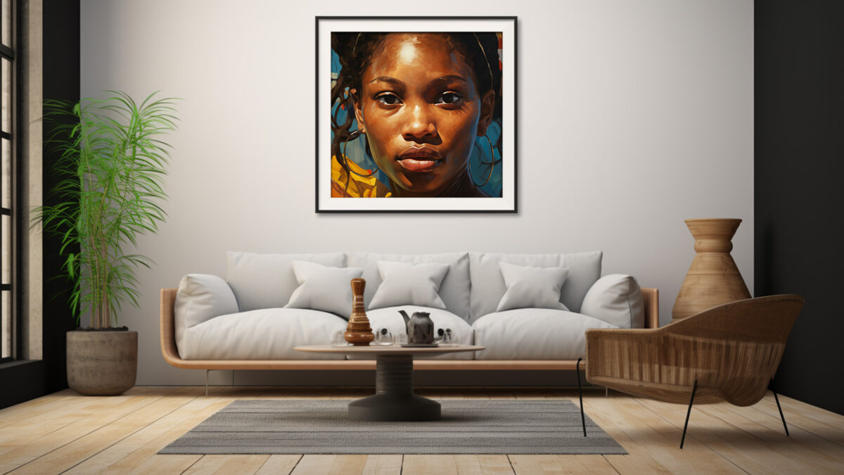 Caribbean Woman: A Painterly Portrait of Black Excellence - Digital Download Art - Image 5