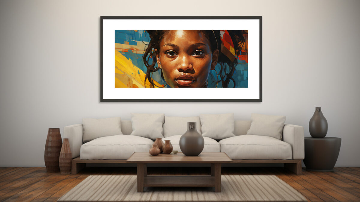 Caribbean Woman: A Painterly Portrait of Black Excellence - Digital Download Art