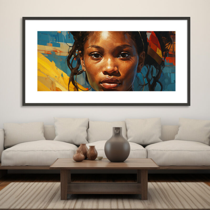 Caribbean Woman: A Painterly Portrait of Black Excellence - Digital Download Art