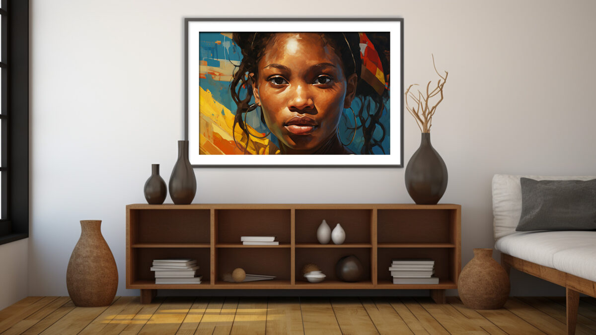 Caribbean Woman: A Painterly Portrait of Black Excellence - Digital Download Art - Image 4