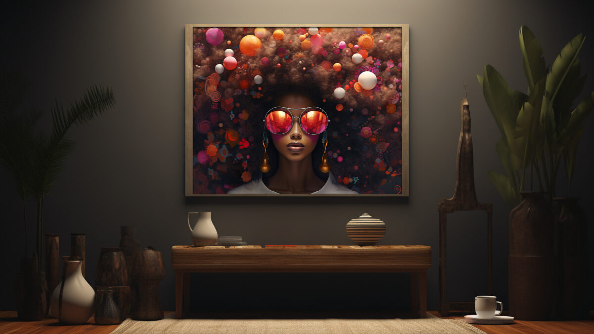 Vivid Curl Cosmos – Afrocentric Digital Art (Single File) - Image 6