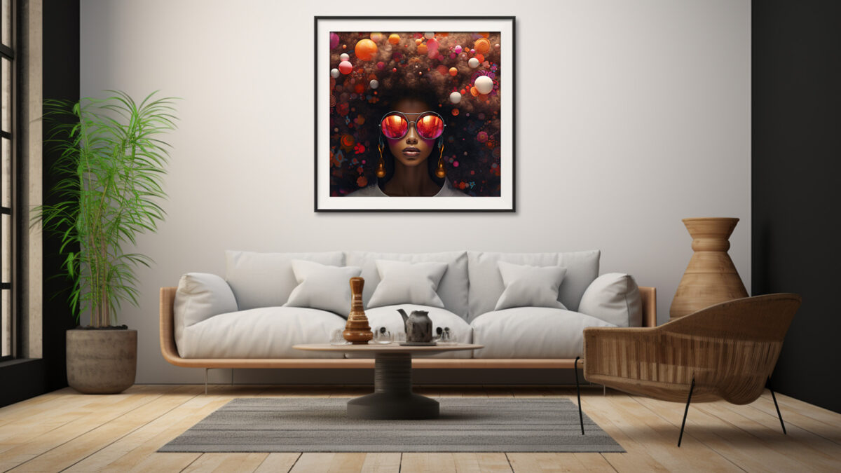 Vivid Curl Cosmos – Afrocentric Digital Art (Single File) - Image 5