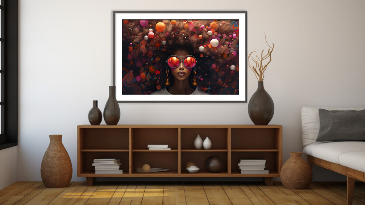 Vivid Curl Cosmos – Afrocentric Digital Art (Single File) - Image 4