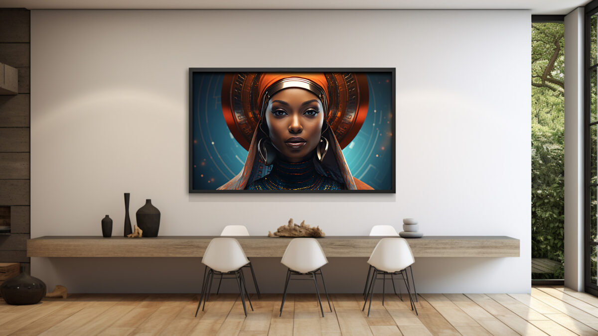 Black Futuristic Queen - Digital Download Art Print - Image 3