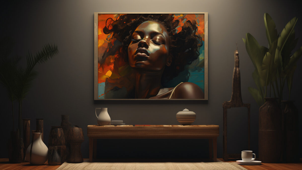 Ethereal Reverie: Profile Portrait - Digital Download Art Print - Image 6