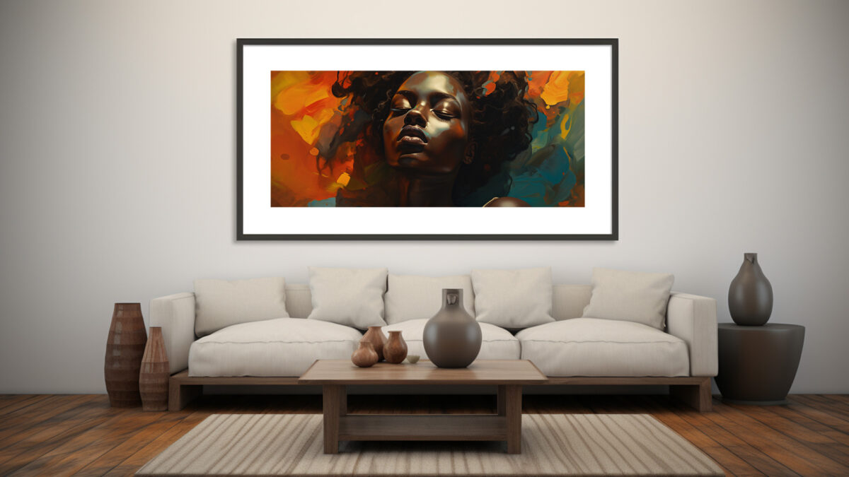 Ethereal Reverie: Profile Portrait - Digital Download Art Print