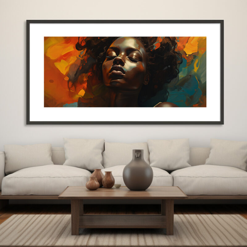 Ethereal Reverie: Profile Portrait - Digital Download Art Print