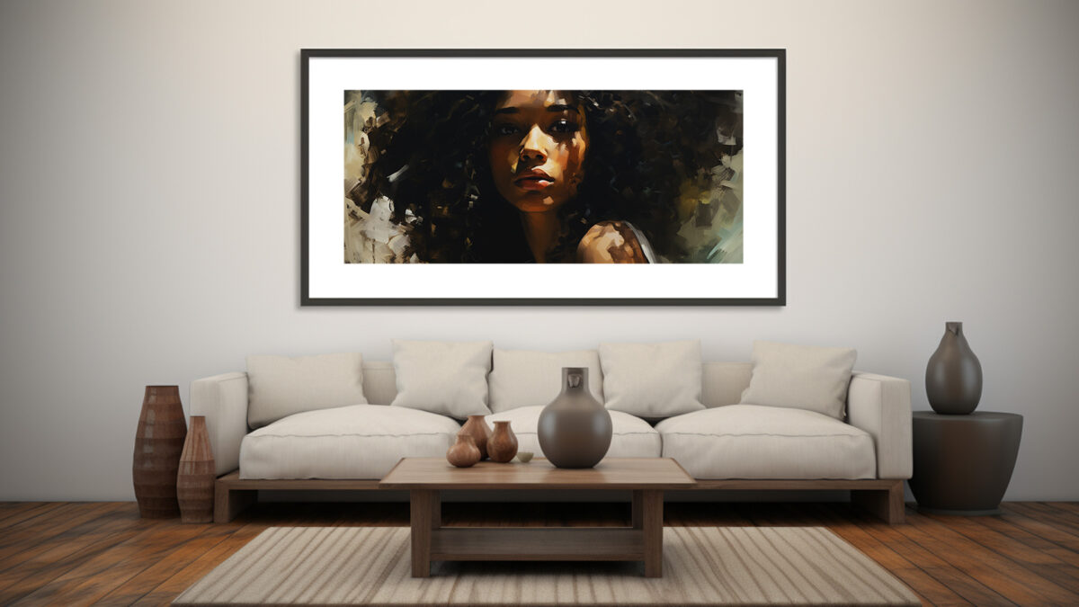 Serene Muse: Abstract Elegance - Digital Download Art Print