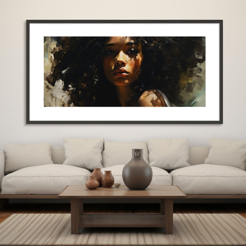 Serene Muse: Abstract Elegance - Digital Download Art Print