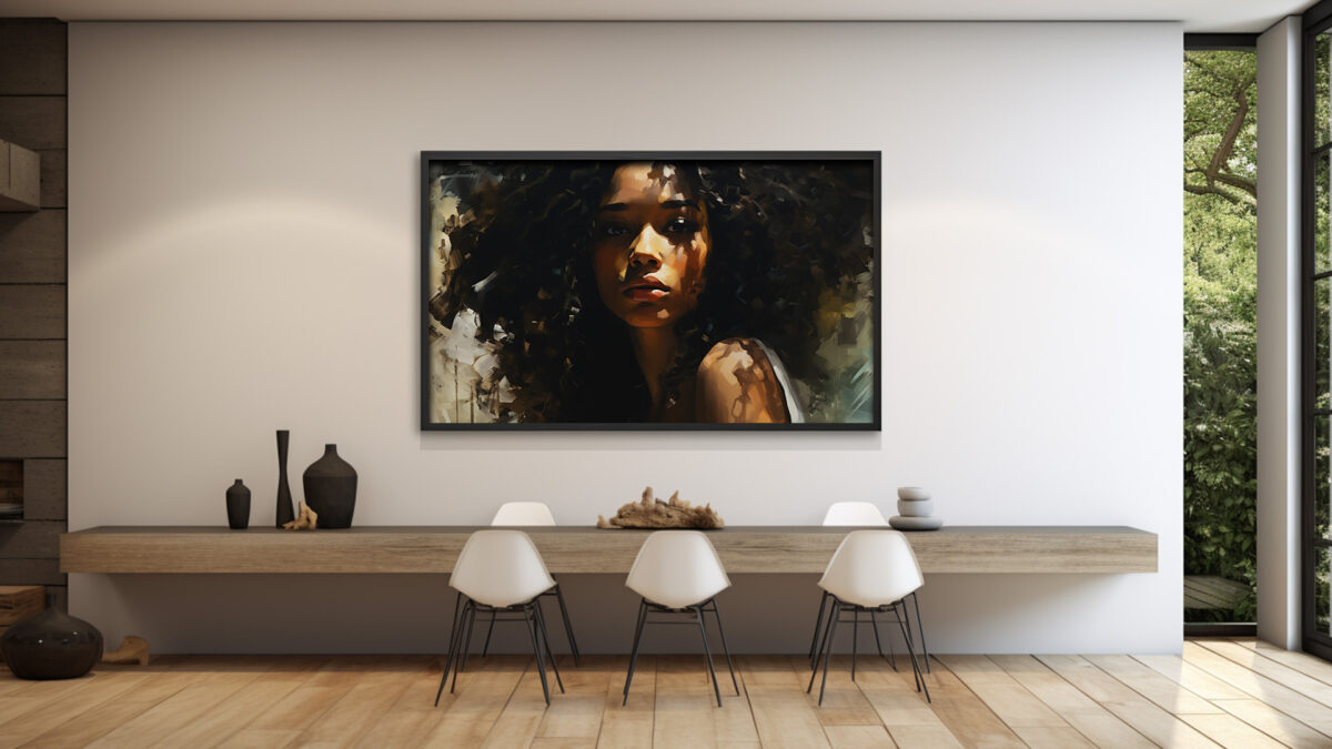 Serene Muse: Abstract Elegance - Digital Download Art Print - Image 3