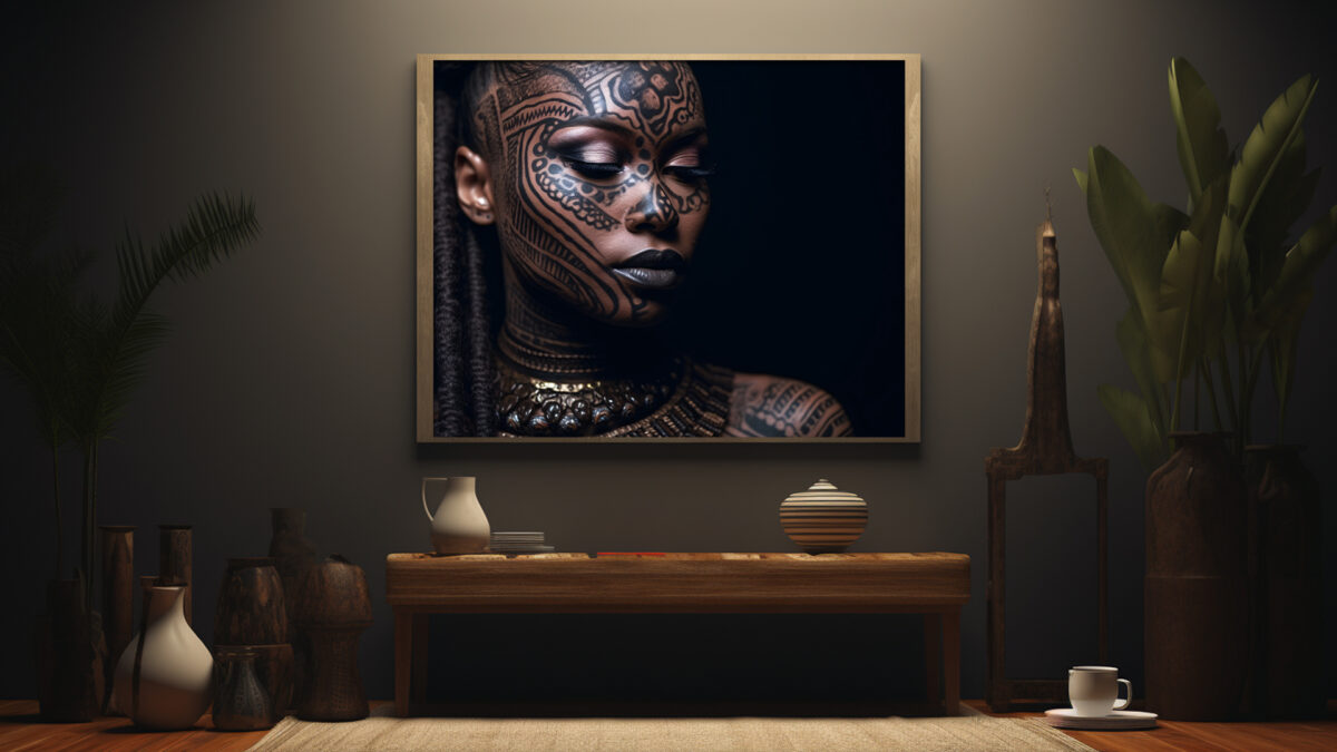 Tribal Essence: A Portrait of Cultural Expression - Digital Download Art Print - Image 6
