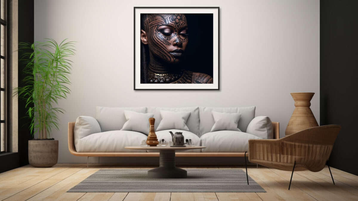 Tribal Essence: A Portrait of Cultural Expression - Digital Download Art Print - Image 5