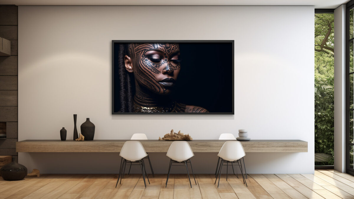 Tribal Essence: A Portrait of Cultural Expression - Digital Download Art Print - Image 3