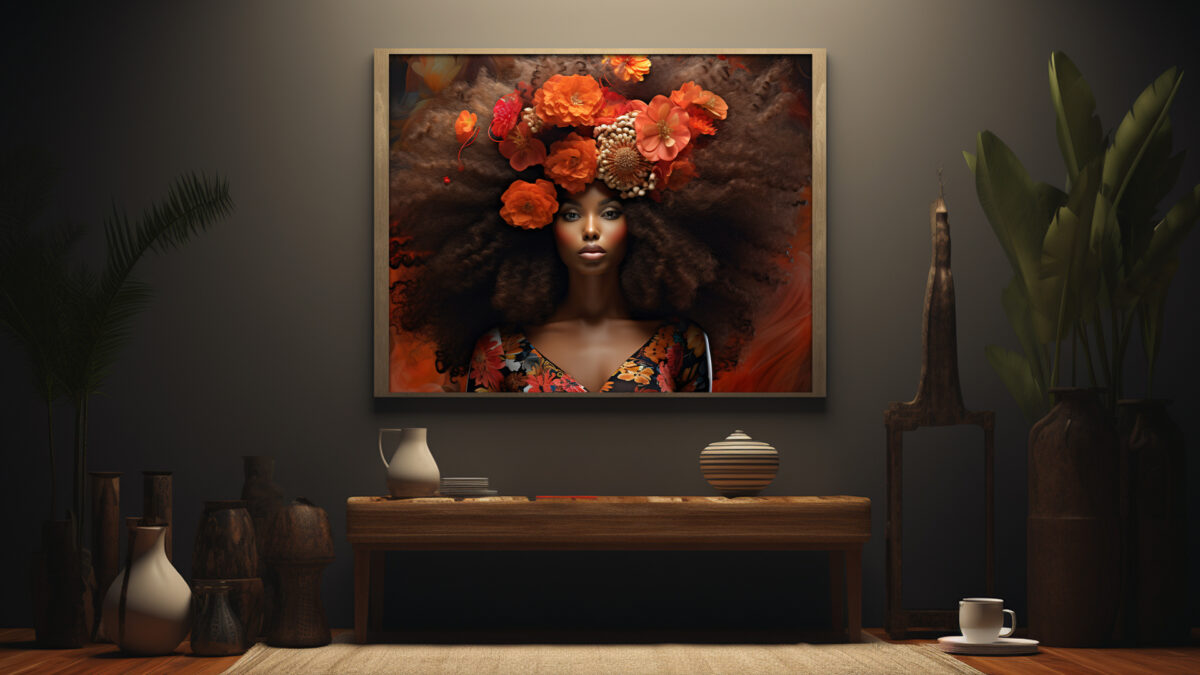 Flowers and Fortitude: Celebrating the Essence of Black Womanhood - Digital Download Art Print - Image 7