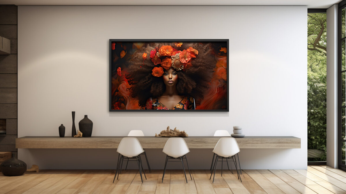 Flowers and Fortitude: Celebrating the Essence of Black Womanhood - Digital Download Art Print - Image 3