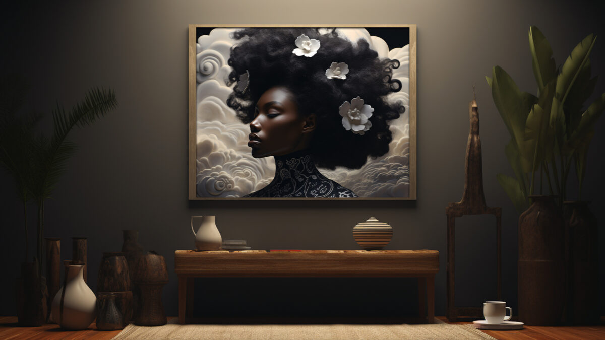 Elegance in Motion: A Digital Portrait of Black Excellence - Digital Art Print - Image 6