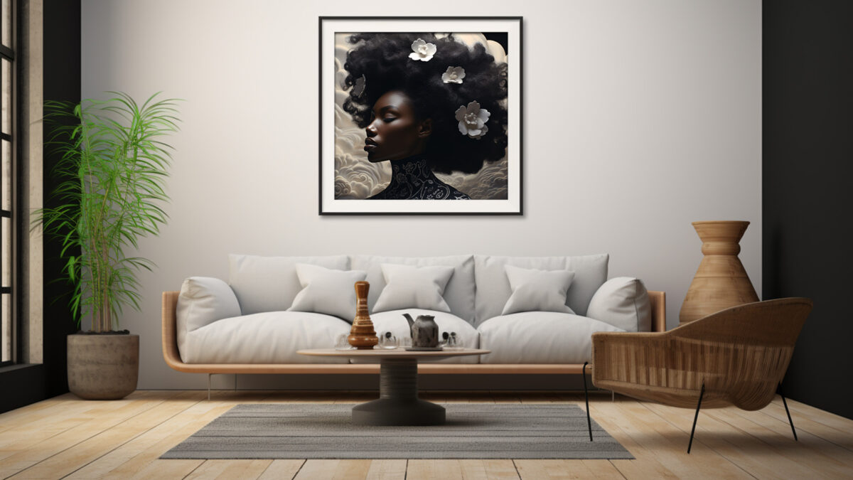 Elegance in Motion: A Digital Portrait of Black Excellence - Digital Art Print - Image 5