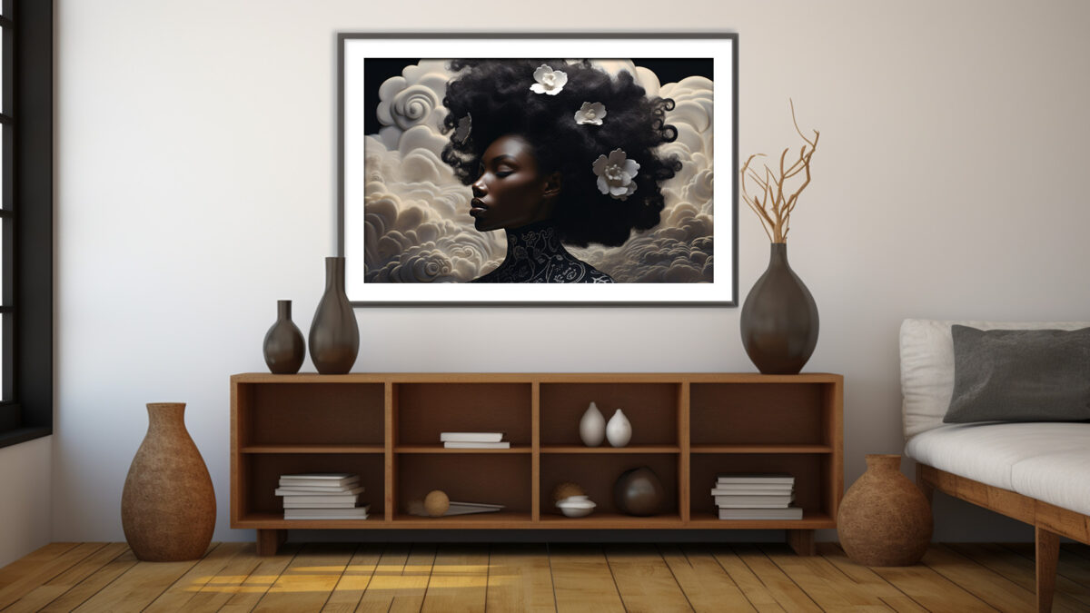 Elegance in Motion: A Digital Portrait of Black Excellence - Digital Art Print - Image 4