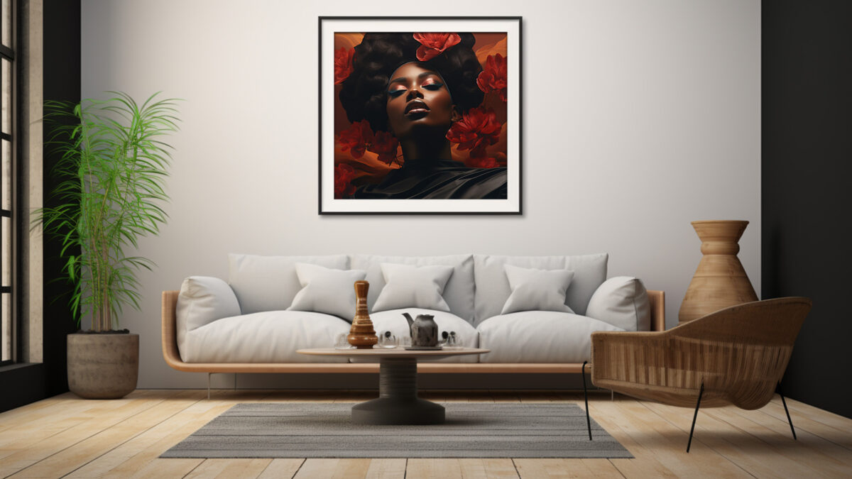 Empowered Essence: Blooms of Black Excellence - Digital Art Print - Image 5