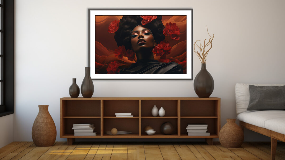 Empowered Essence: Blooms of Black Excellence - Digital Art Print - Image 4