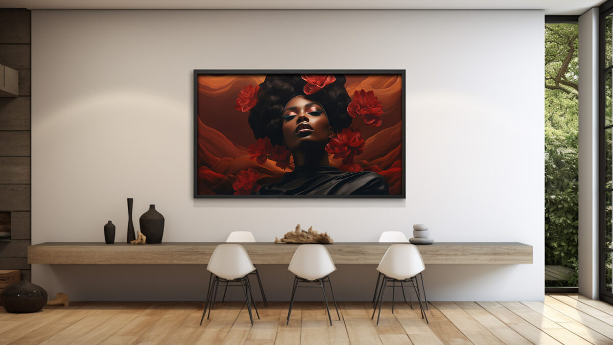 Empowered Essence: Blooms of Black Excellence - Digital Art Print - Image 3