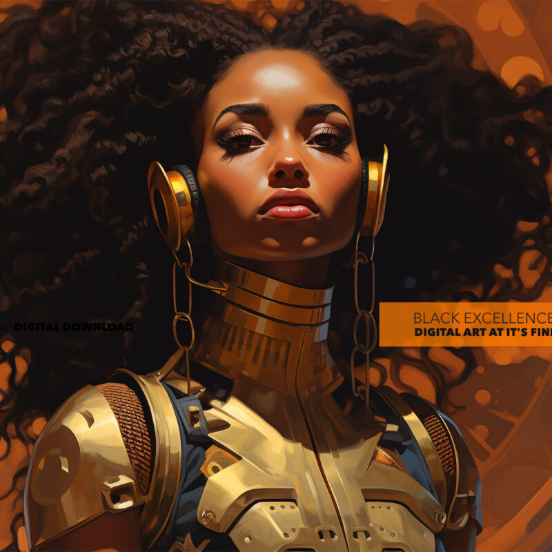 Alternative view of Future Tribes: A Digital Odyssey - Digital Art Print