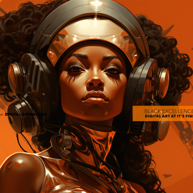 Alternative view of Sci-Fi-communications-Officer - Digital Art Print