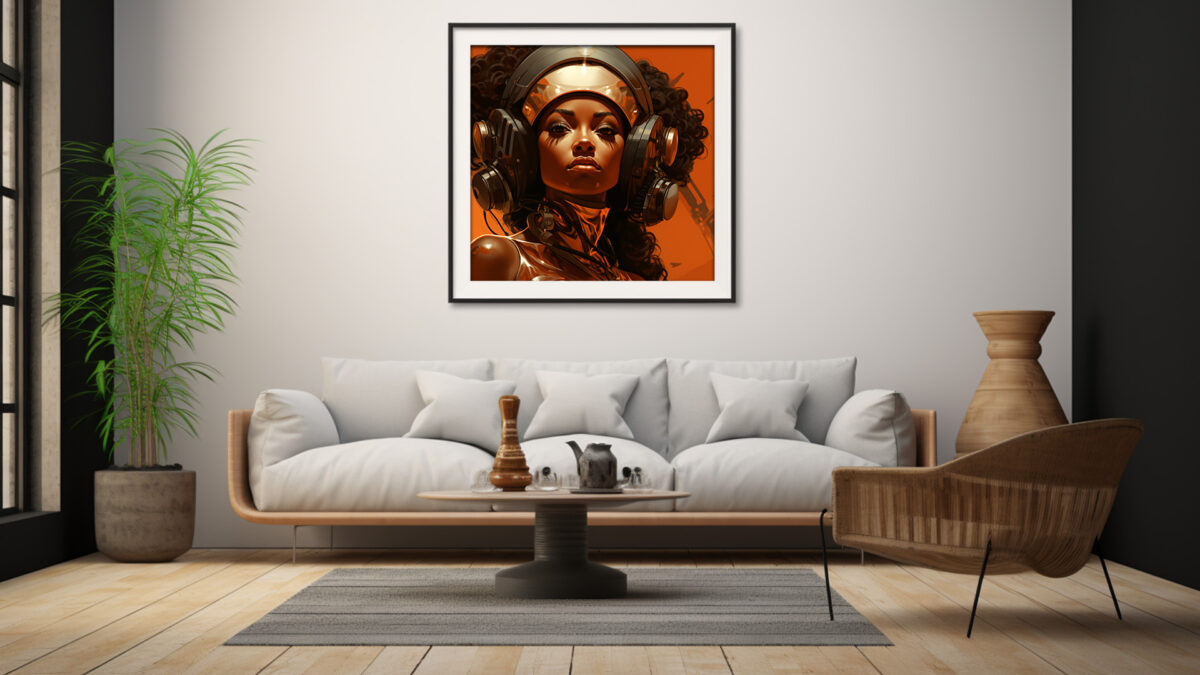 Sci-Fi-communications-Officer - Digital Art Print - Image 5