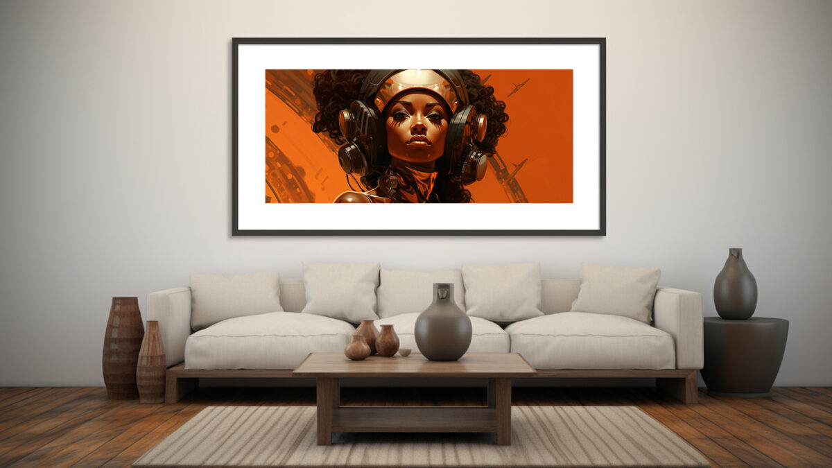 Sci-Fi-communications-Officer - Digital Art Print