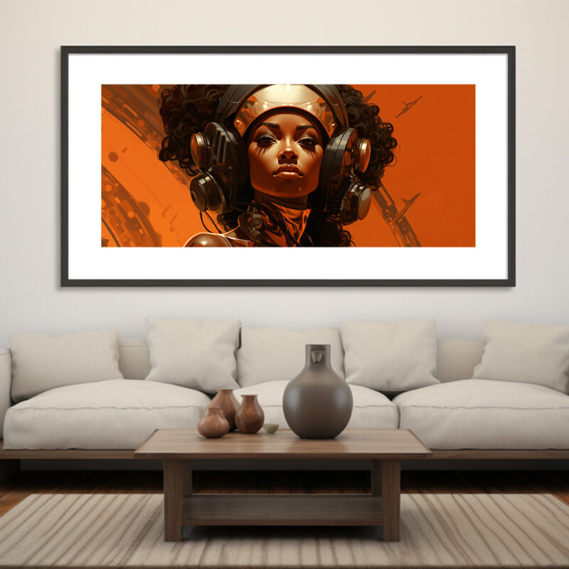 Sci-Fi-communications-Officer - Digital Art Print