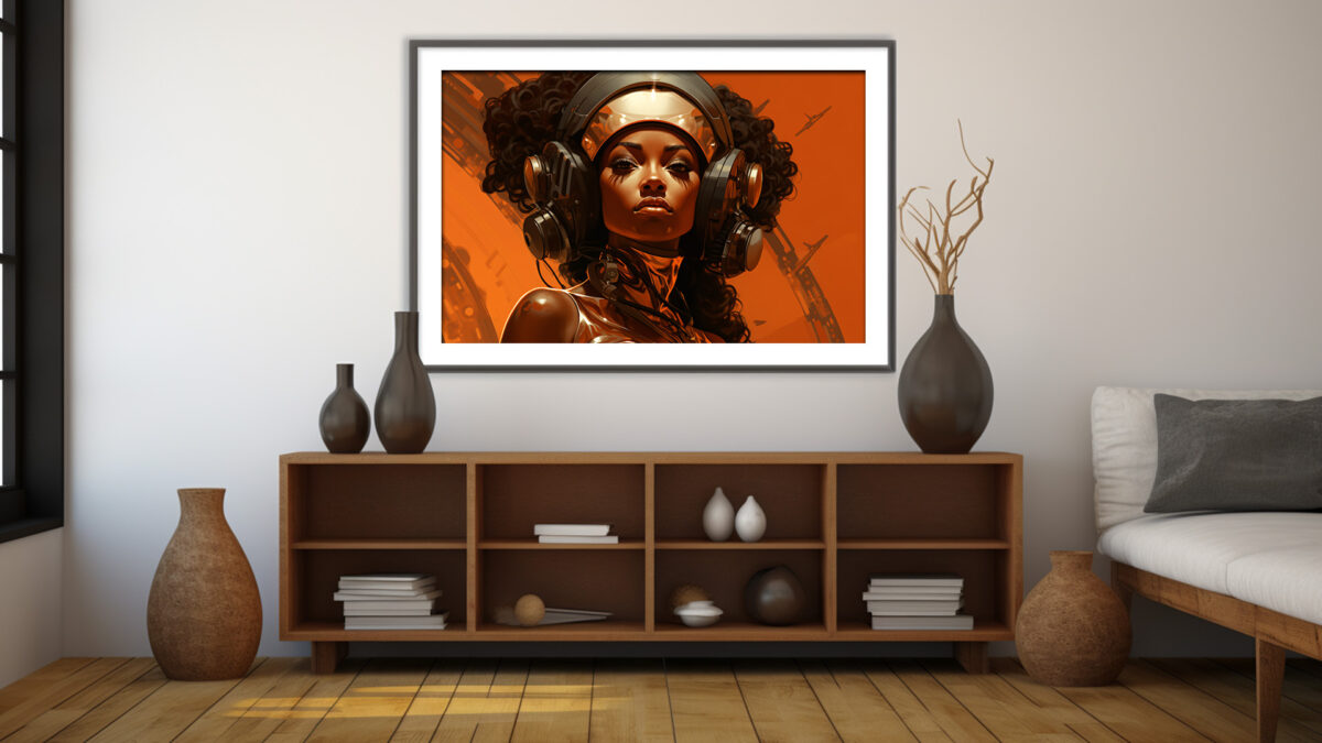 Sci-Fi-communications-Officer - Digital Art Print - Image 4