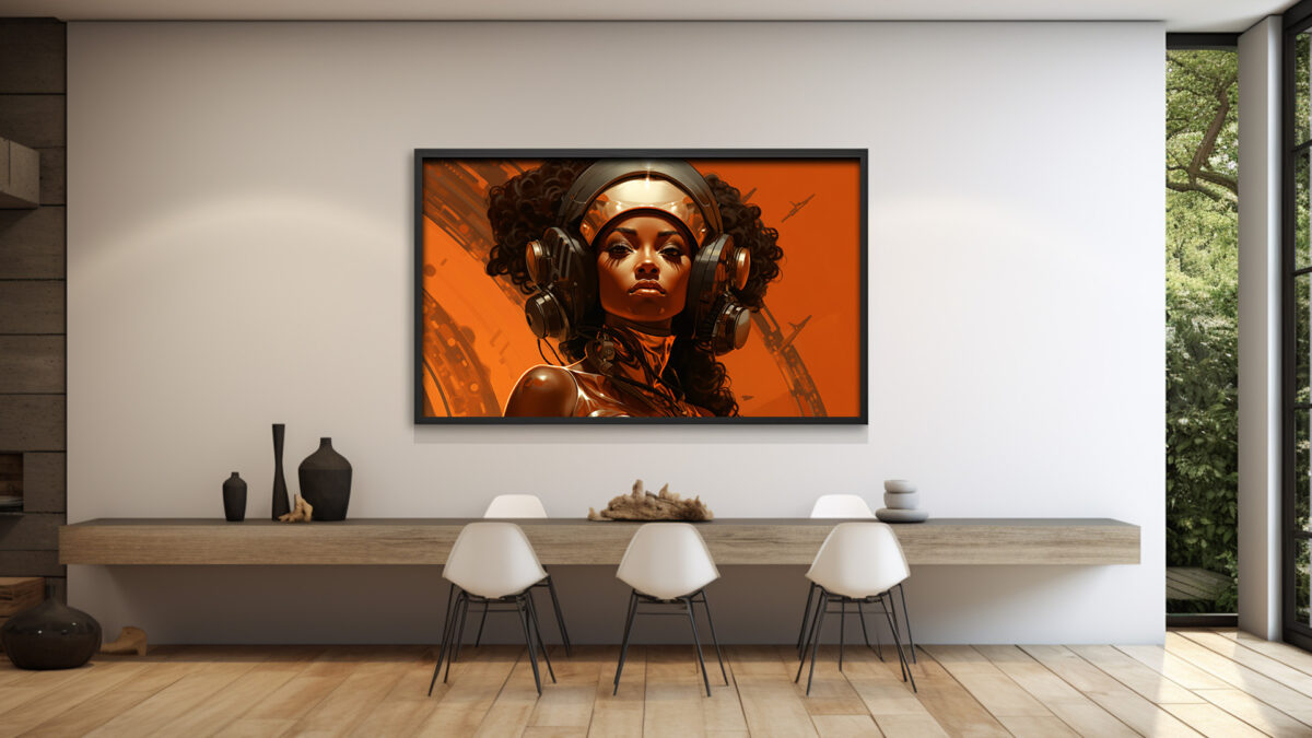 Sci-Fi-communications-Officer - Digital Art Print - Image 3