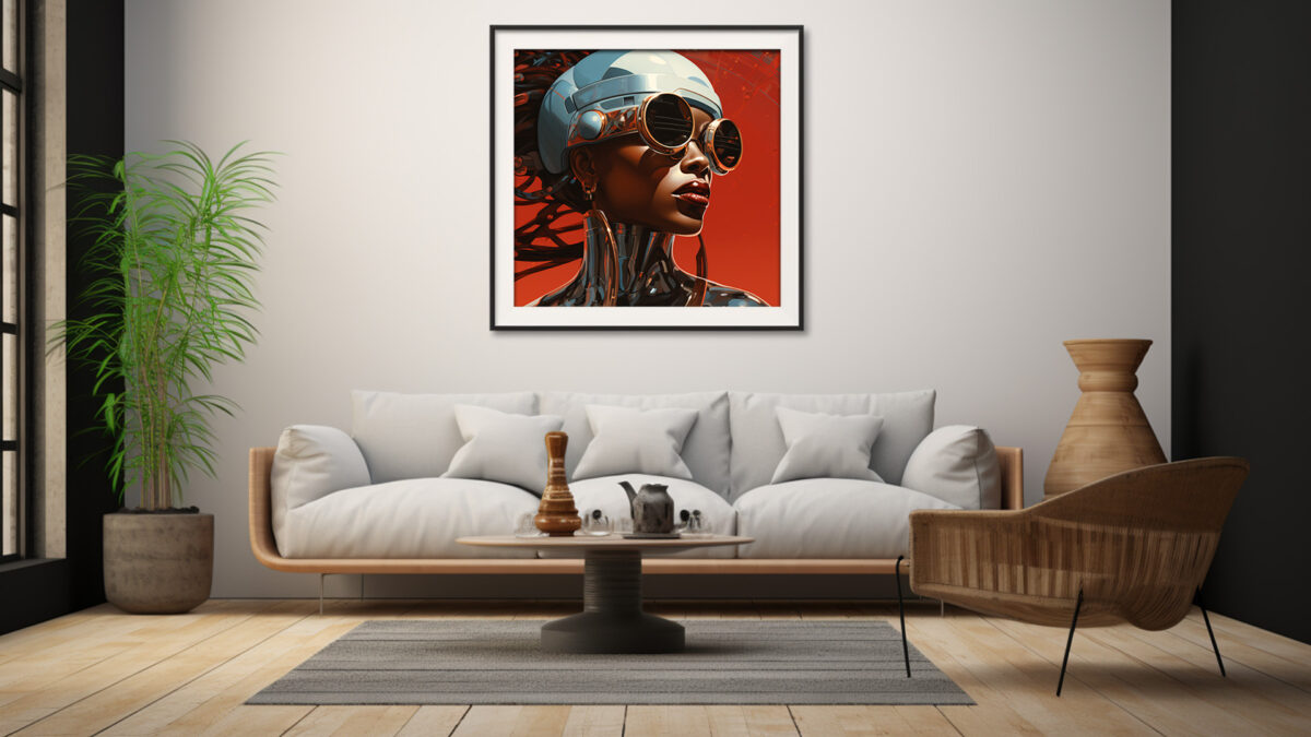 Futuristic Portrait: Afrofuturism Evolution - Digital Art Print - Image 5