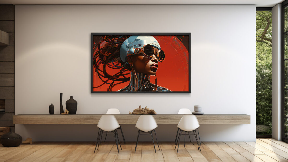 Futuristic Portrait: Afrofuturism Evolution - Digital Art Print - Image 3