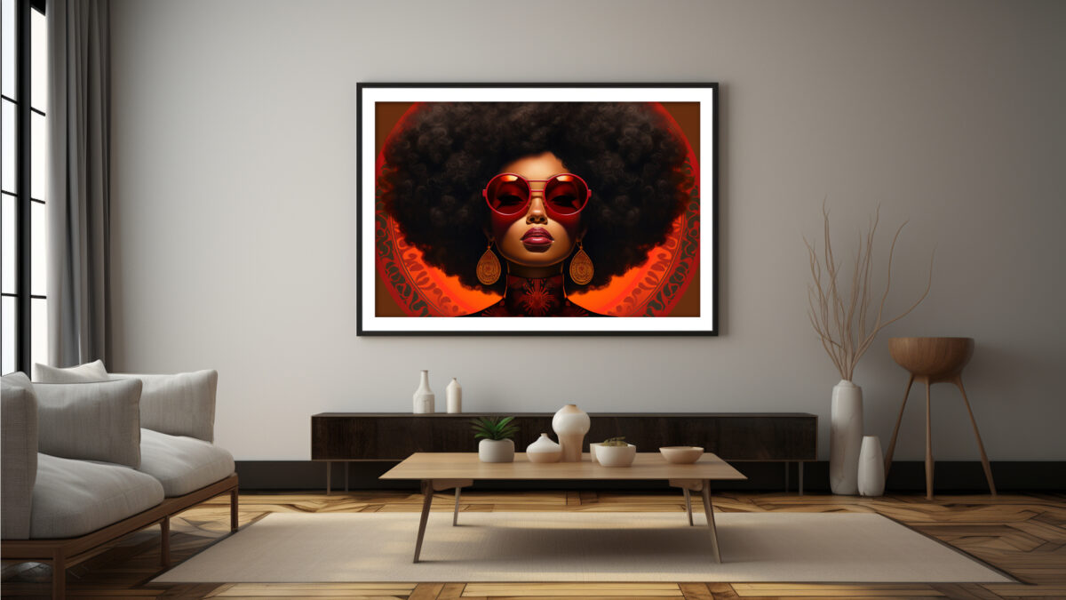 Aura Noir – Black Art Portrait Digital Download | AfroSoulVibe - Image 3