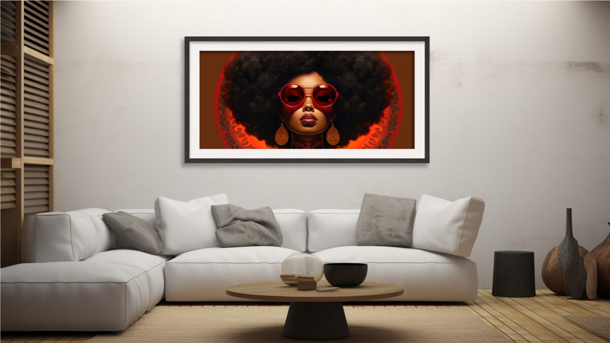 Aura Noir – Black Art Portrait Digital Download | AfroSoulVibe - Image 5