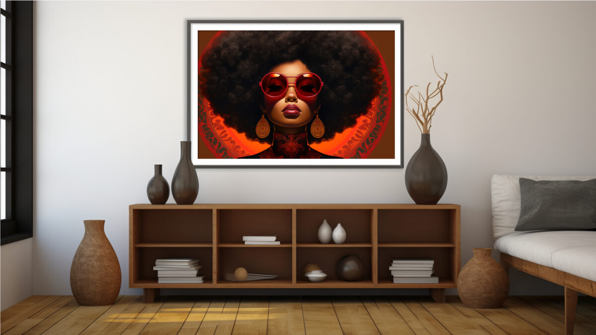 Aura Noir – Black Art Portrait Digital Download | AfroSoulVibe - Image 8