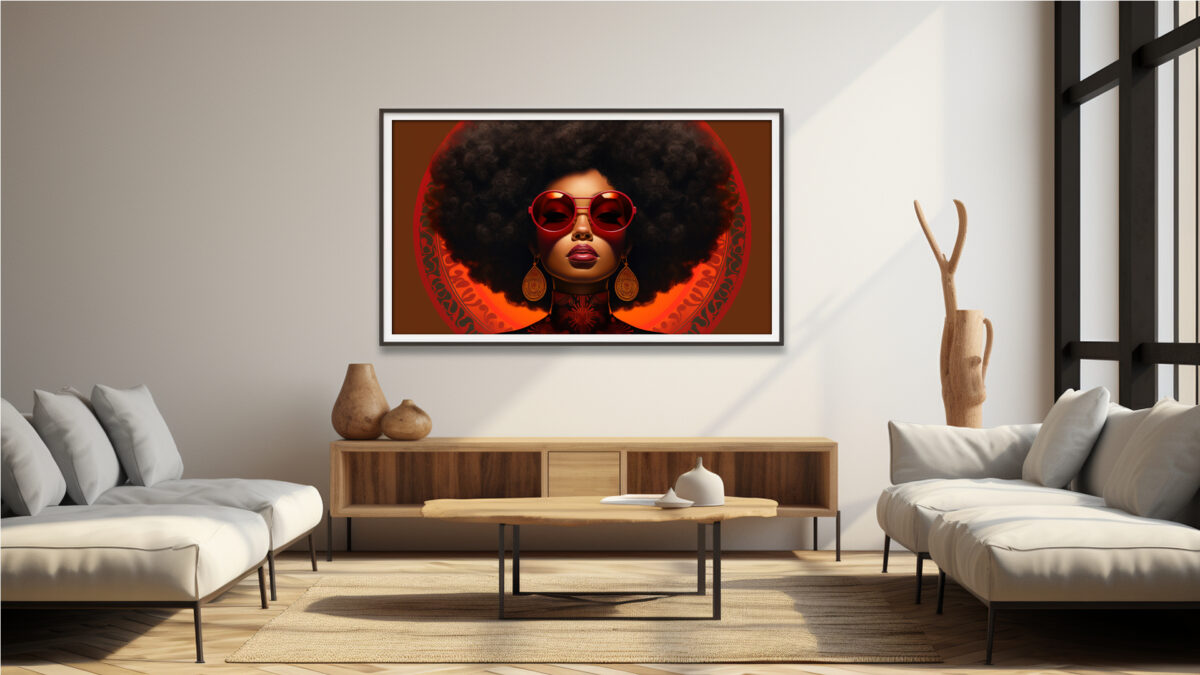 Aura Noir – Black Art Portrait Digital Download | AfroSoulVibe - Image 9
