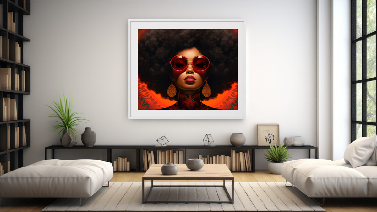 Aura Noir – Black Art Portrait Digital Download | AfroSoulVibe - Image 11