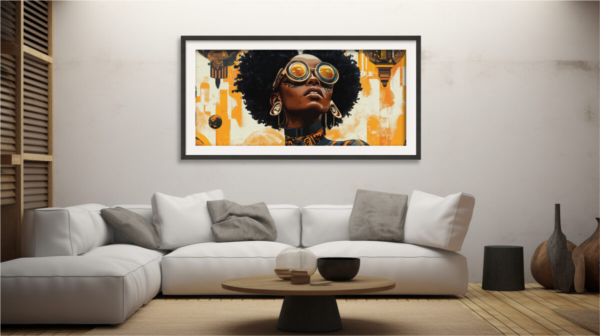 Cyberpunk digital art print – Cyberpunk Muse