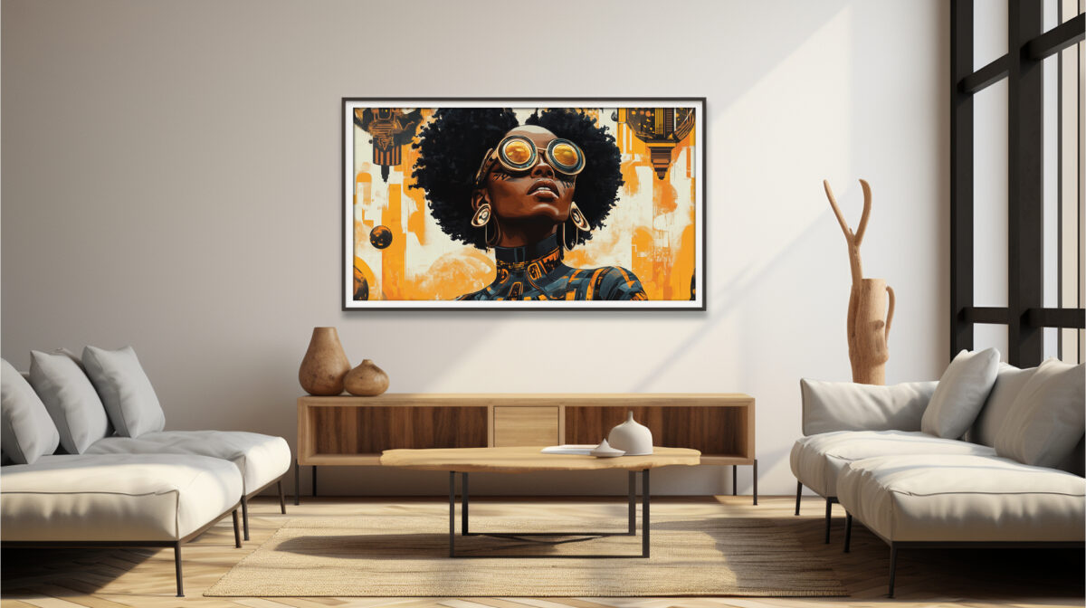 Cyberpunk digital art print – Cyberpunk Muse