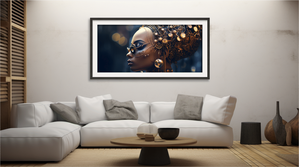 Alloy Diva – Afrocentric Sci-Fi Digital Art Print | AfroSoulVibe - Image 5