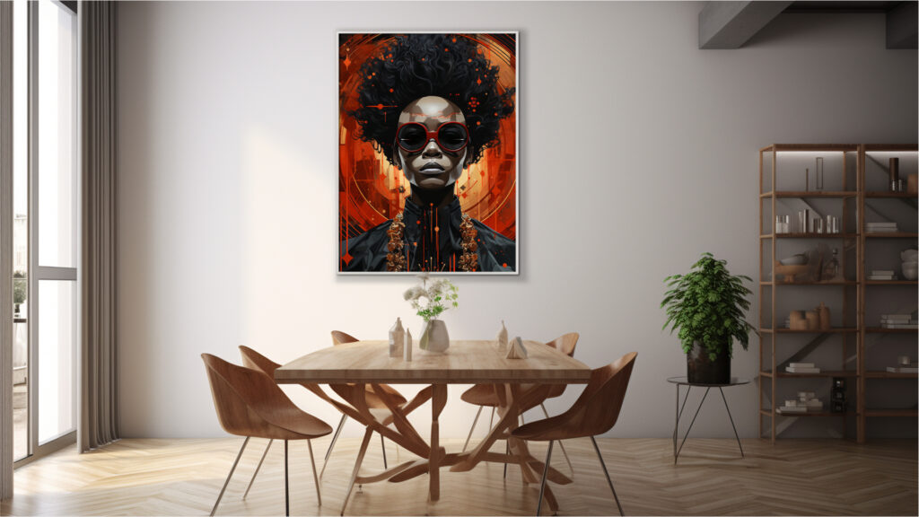 Nova Monarch – Painterly Portrait Art Print (Multi-Size Pack) - Image 6
