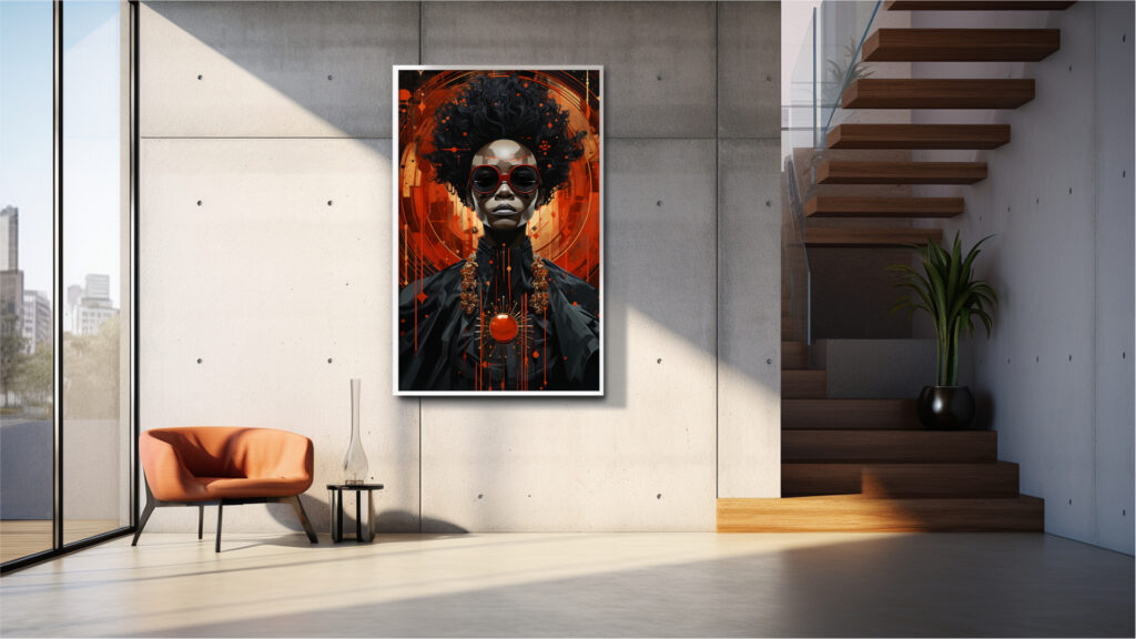 Nova Monarch – Painterly Portrait Art Print (Multi-Size Pack)