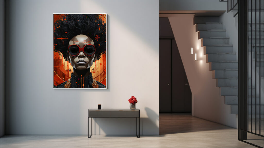 Nova Monarch – Painterly Portrait Art Print (Multi-Size Pack) - Image 5