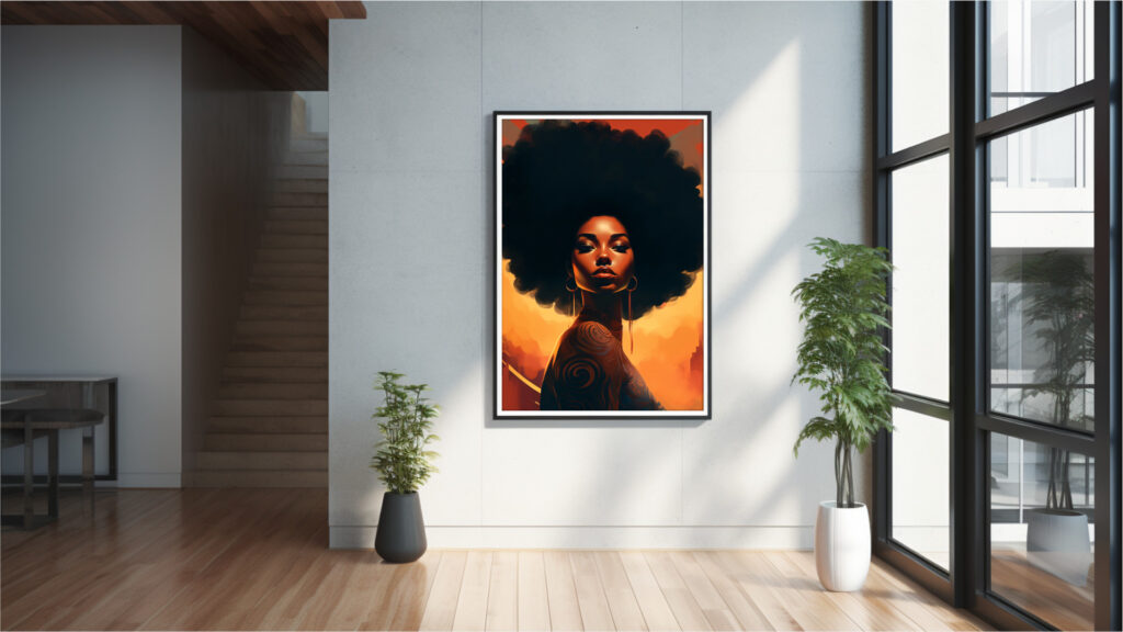 Mother Diva – Afrocentric Digital Art (Vertical Multi-Size Pack) - Image 7