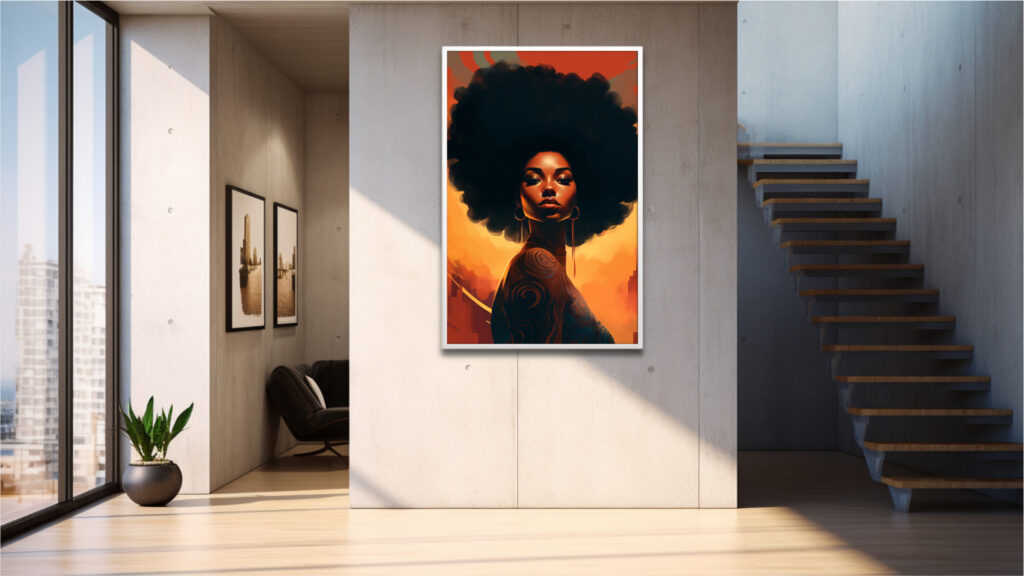 Mother Diva – Afrocentric Digital Art (Vertical Multi-Size Pack) - Image 4