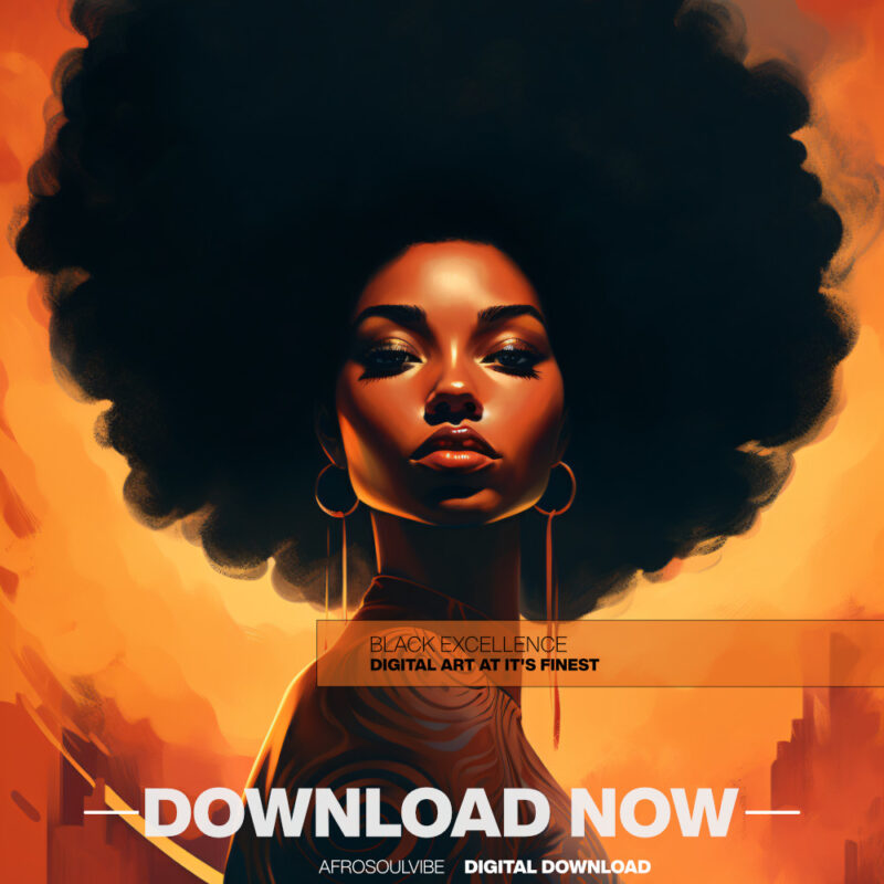 Alternative view of Mother Diva – Afrocentric Digital Art (Vertical Multi-Size Pack)