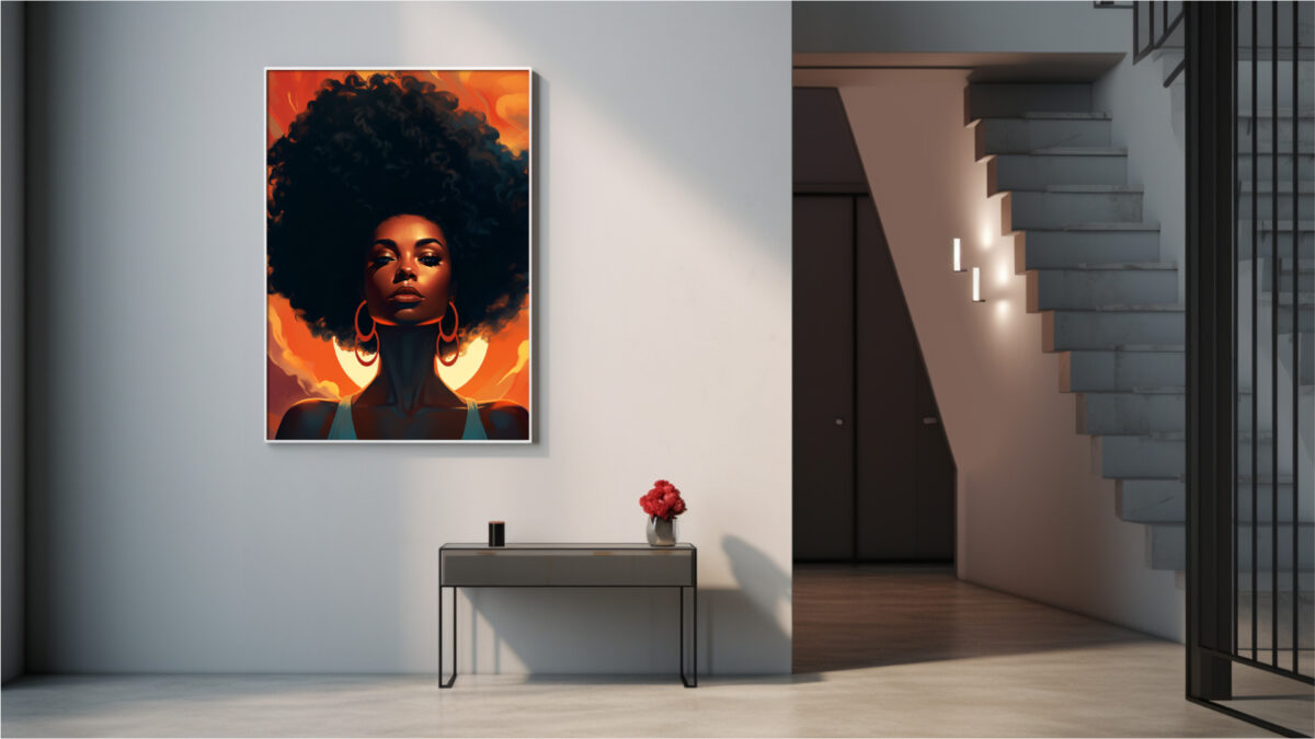 Auric Empress – Afrocentric Digital Art (Multi-Size Pack) - Image 8