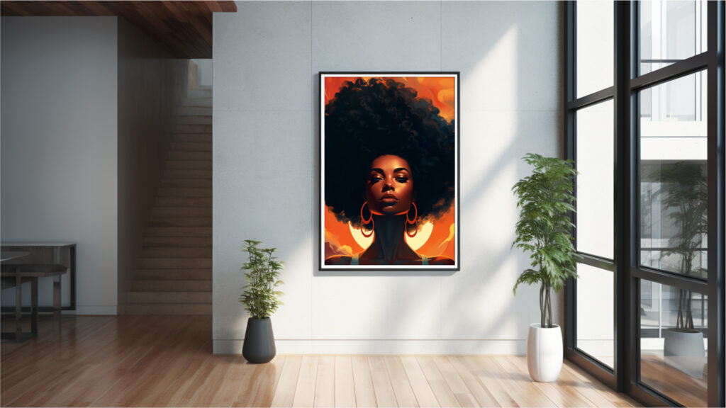 Auric Empress – Afrocentric Digital Art (Multi-Size Pack) - Image 7